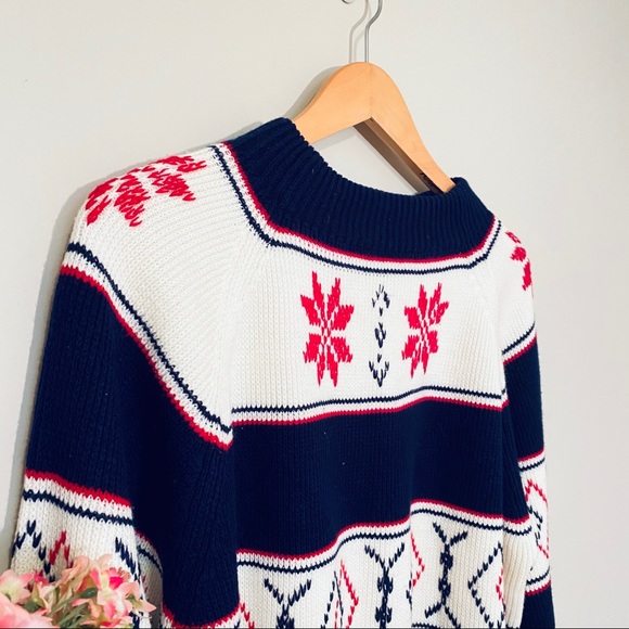 VINTAGE J.C. PENNEY Fair Isle Holiday Ski Sweater - Picture 10 of 13
